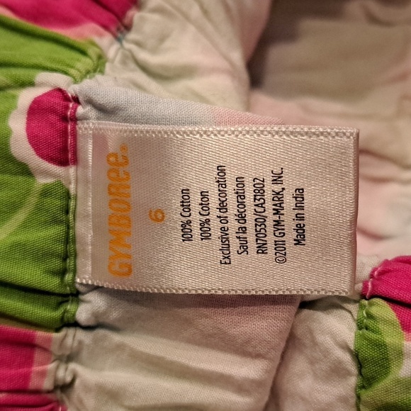 Gymboree girls size 6 floral lined skirt - Picture 6 of 6